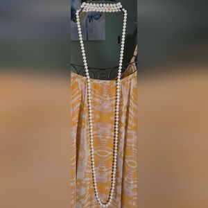 Charter Club Classic Long White Pearl Strand Necklace